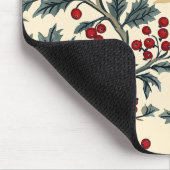 Weihnachtsmuster für Rustikale Vögel und Poinsetti Mousepad (Ecke)