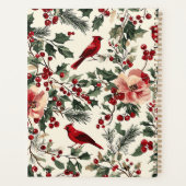 Weihnachtsmuster für Rustikale Vögel und Poinsetti Planer (Rückseite)