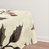 Weihnachtsmuster für Rustikale Vögel und Poinsetti Tischdecke (Beispiel)