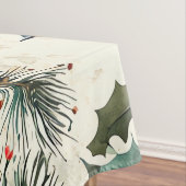 Weihnachtsmuster für Rustikale Vögel und Poinsetti Tischdecke (Beispiel)