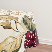 Weihnachtsmuster für Rustikale Vögel und Poinsetti Tischdecke (Beispiel)