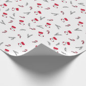 Weihnachtsmuster für Strümpfe, Lollypops Geschenkpapier (Ecke)