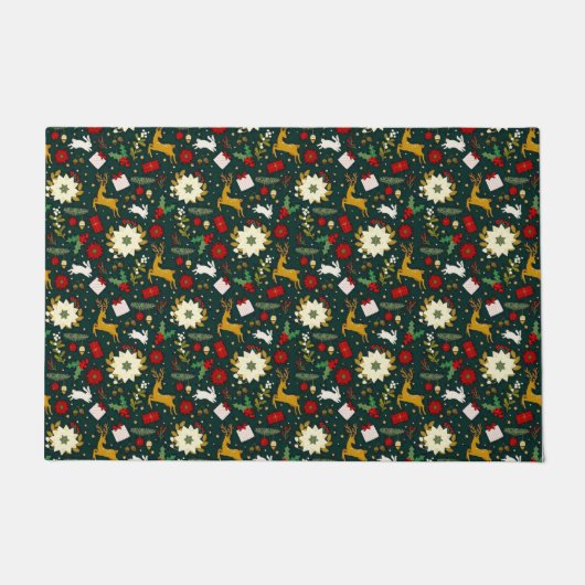 Weihnachtsmuster Fußmatte (Vorderseite)