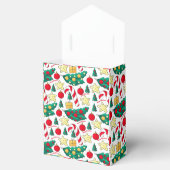 Weihnachtsmuster Gefallen Box Geschenkschachtel (Geöffnet)
