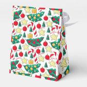Weihnachtsmuster Gefallen Box Geschenkschachtel (Rückseite)