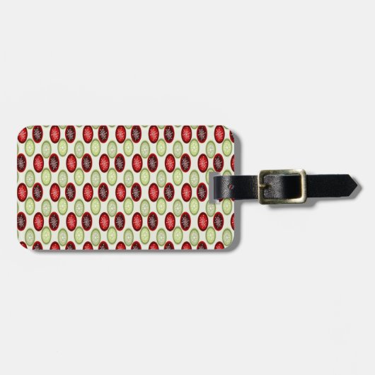 Weihnachtsmuster Gepäckanhänger (Vorderseite horizontal)