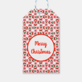 Weihnachtsmuster Geschenkanhänger (Vorderseite)