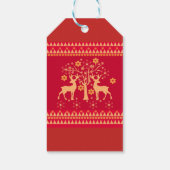 Weihnachtsmuster Geschenkanhänger (Rückseite)