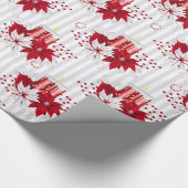 Weihnachtsmuster Geschenkpapier (Ecke)