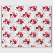 Weihnachtsmuster Geschenkpapier (Flach)