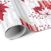 Weihnachtsmuster Geschenkpapier (Rolleneckpunkt)