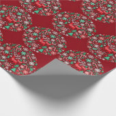 Weihnachtsmuster Geschenkpapier (Ecke)