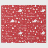 Weihnachtsmuster Geschenkpapier (Flach)