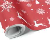 Weihnachtsmuster Geschenkpapier (Rolleneckpunkt)