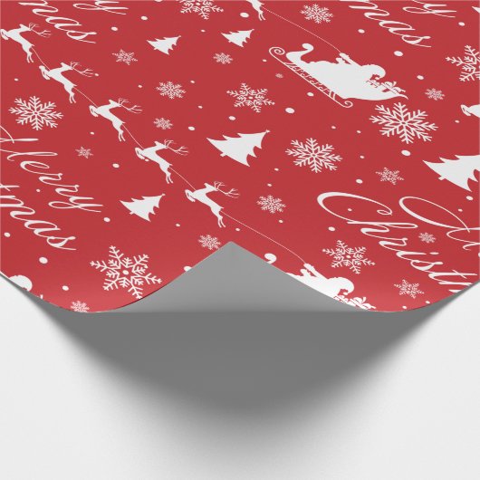 Weihnachtsmuster Geschenkpapier (Ecke)