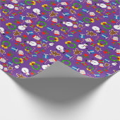 Weihnachtsmuster Geschenkpapier (Ecke)