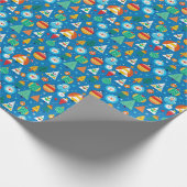 Weihnachtsmuster Geschenkpapier (Ecke)