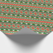 Weihnachtsmuster Geschenkpapier (Ecke)