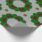 Weihnachtsmuster Geschenkpapier (Ecke)
