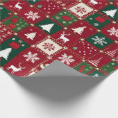 Weihnachtsmuster Geschenkpapier (Ecke)
