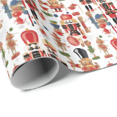 Weihnachtsmuster Geschenkpapier (Rolleneckpunkt)