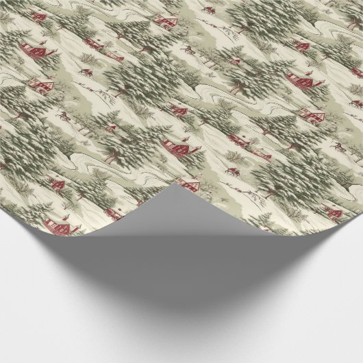 Weihnachtsmuster Geschenkpapier (Ecke)