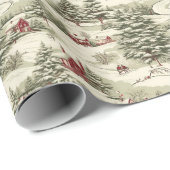 Weihnachtsmuster Geschenkpapier (Rolleneckpunkt)