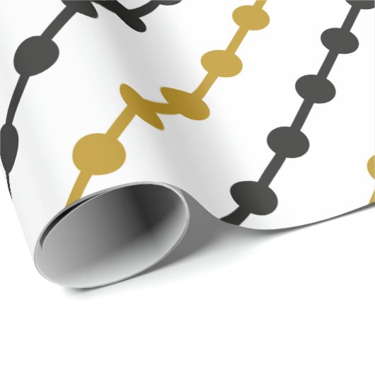 Weihnachtsmuster Geschenkpapier (Rolleneckpunkt)