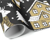 Weihnachtsmuster Geschenkpapier (Rolleneckpunkt)