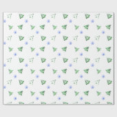 Weihnachtsmuster Geschenkpapier (Flach)