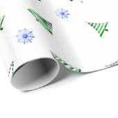 Weihnachtsmuster Geschenkpapier (Rolleneckpunkt)