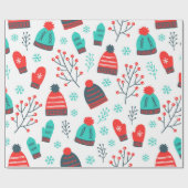 Weihnachtsmuster Geschenkpapier (Flach)