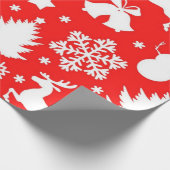 Weihnachtsmuster Geschenkpapier (Ecke)