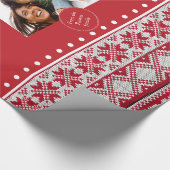 Weihnachtsmuster Geschenkpapier (Ecke)