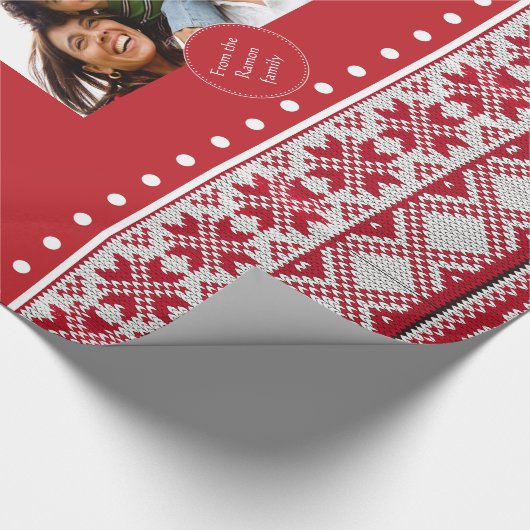 Weihnachtsmuster Geschenkpapier (Ecke)