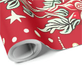 Weihnachtsmuster Geschenkpapier (Rolleneckpunkt)