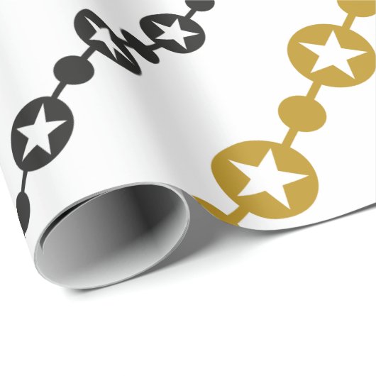 Weihnachtsmuster Geschenkpapier (Rolleneckpunkt)