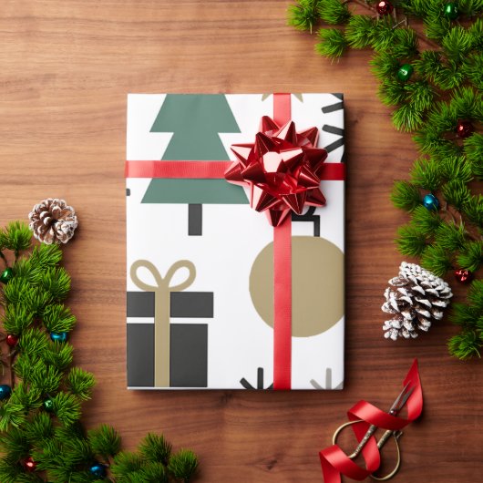 Weihnachtsmuster Geschenkpapier (Feiertagsgeschenk)