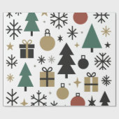Weihnachtsmuster Geschenkpapier (Flach)