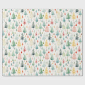 Weihnachtsmuster Geschenkpapier (Flach)