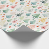 Weihnachtsmuster Geschenkpapier (Ecke)