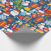 Weihnachtsmuster Geschenkpapier (Ecke)