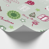 Weihnachtsmuster geschenkpapier (Ecke)