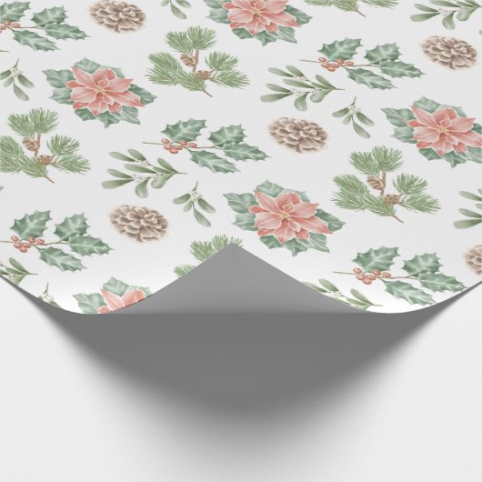 Weihnachtsmuster Geschenkpapier (Ecke)