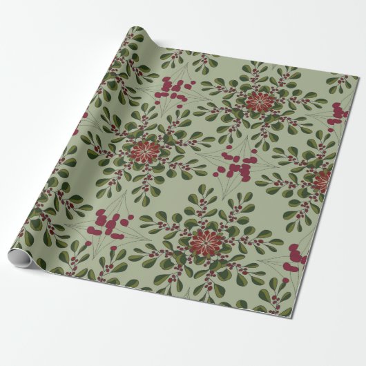 Weihnachtsmuster geschenkpapier (Ungerollt)