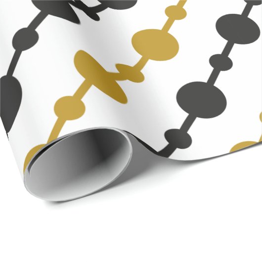 Weihnachtsmuster Geschenkpapier (Rolleneckpunkt)