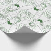 Weihnachtsmuster geschenkpapier (Ecke)