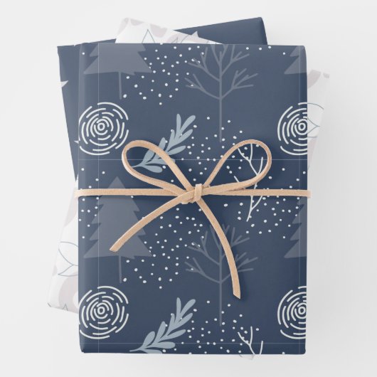 Weihnachtsmuster Geschenkpapier Set (Beispiel)