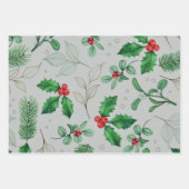 Weihnachtsmuster  geschenkpapier set (Vorderseite)