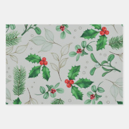 Weihnachtsmuster  geschenkpapier set